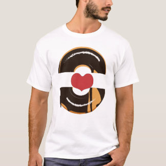 Camiseta Diseño de Pareja Corazón de Donut Adorable