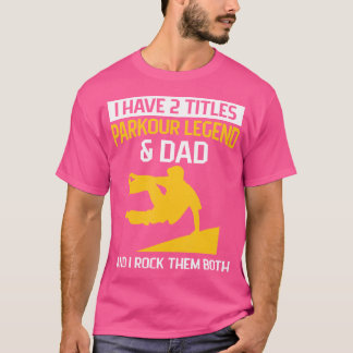 Camiseta Diseño de Parkour con Salto hacia Atrás para tu Pa