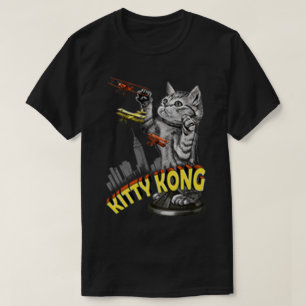 Camiseta Diseño de parodia de gato divertido ataque de gati