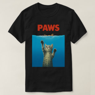 Camiseta Diseño de parodia de gato divertido “Patas” - Pelí