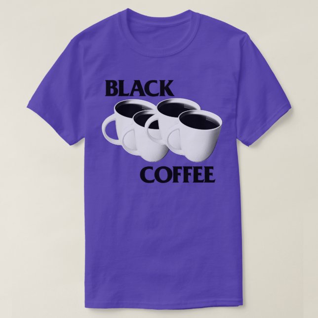 Camiseta Diseño de parodia de meme de café negro (Diseño del anverso)