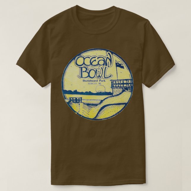 Camiseta Diseño de parque para patinaje en el Ocean bowl (Diseño del anverso)
