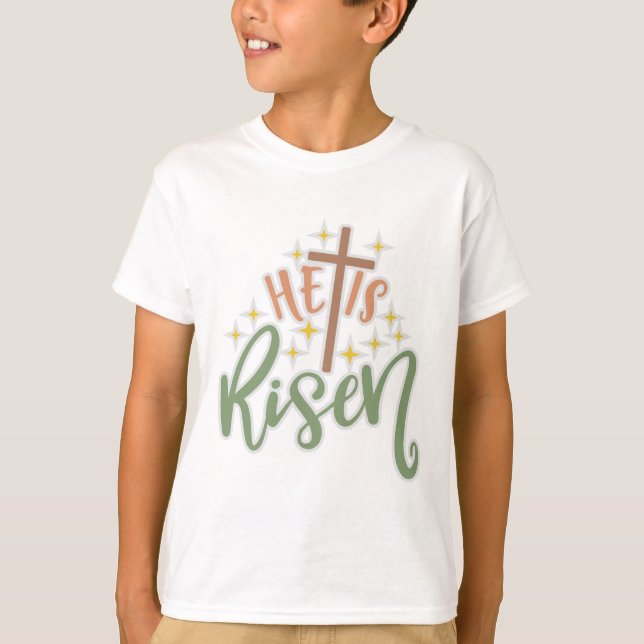 Camiseta Diseño De Pascua Se Levanta (Anverso)