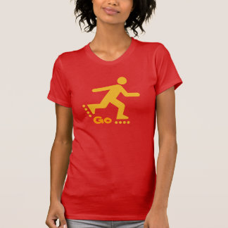 Camiseta Diseño de patinadores, patinaje en marcha