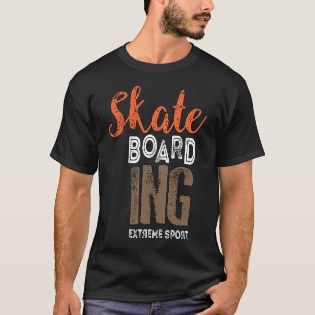 Camiseta Diseño de patineta (Anverso)