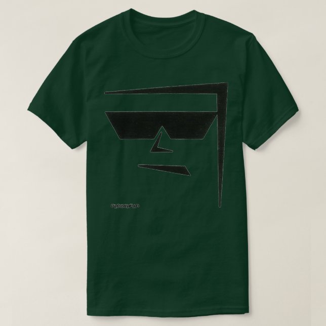 Camiseta Diseño de patineta Face blockhead (Diseño del anverso)