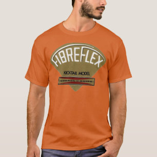 Camiseta Diseño de patineta retro de fibra flexible