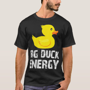 Camiseta Diseño de pato de goma amarillo con energía de pat