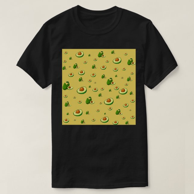 Camiseta Diseño de patrón de aguacate - Classic TShirt (Diseño del anverso)