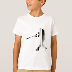 Camiseta Diseño de patrón de jugador de deportes con código