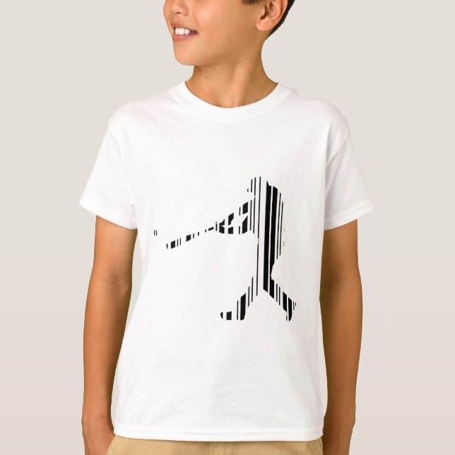 Camiseta Diseño de patrón de jugador de deportes con código (Anverso)