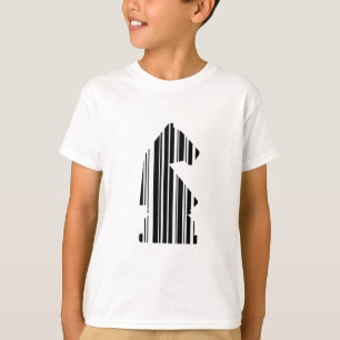 Camiseta diseño de patrón de pieza de ajedrez con código de