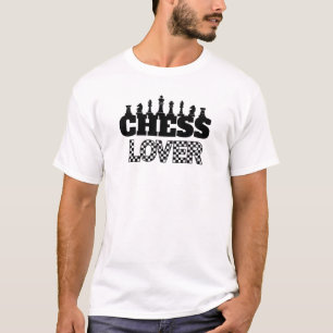 Camiseta Diseño de patrón de tablero de sobre el dorso negr