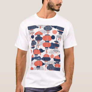 Camiseta Diseño de patrón japonés tradicional 0009 Premium 