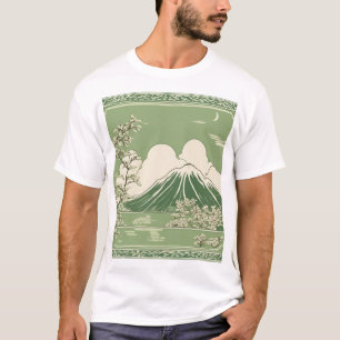 Camiseta Diseño de Patrón Japonés Tradicional Adorno Arte P