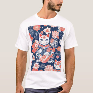 Camiseta Diseño de Patrón Japonés Tradicional - Geom Elegan