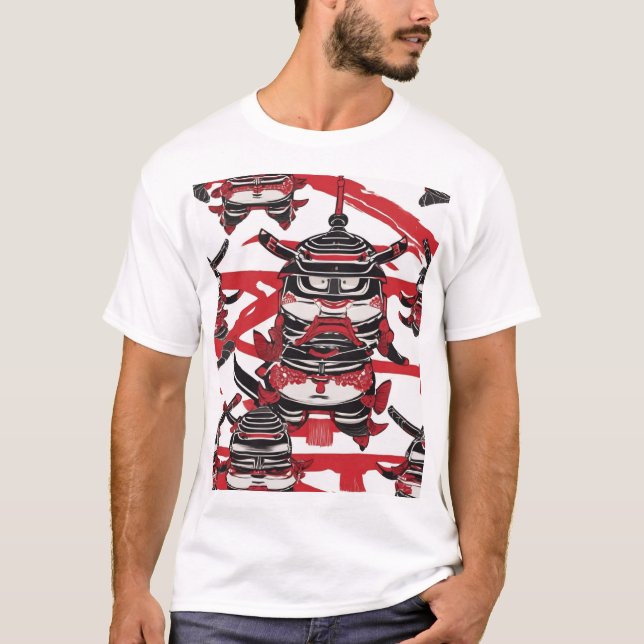 Camiseta Diseño de patrón tradicional japonés 0015 (Anverso)