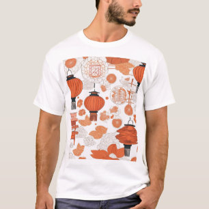 Camiseta Diseño de patrón tradicional japonés 0025