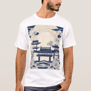 Camiseta Diseño de patrón tradicional japonés 0028