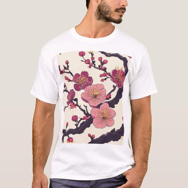Camiseta Diseño de patrón tradicional japonés 0032 (Anverso)