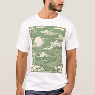 Camiseta Diseño de patrón tradicional japonés 0038 - Autént