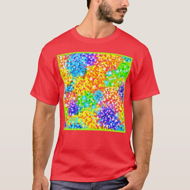 Camiseta Diseño de patrones abstractos coloridos (Anverso)