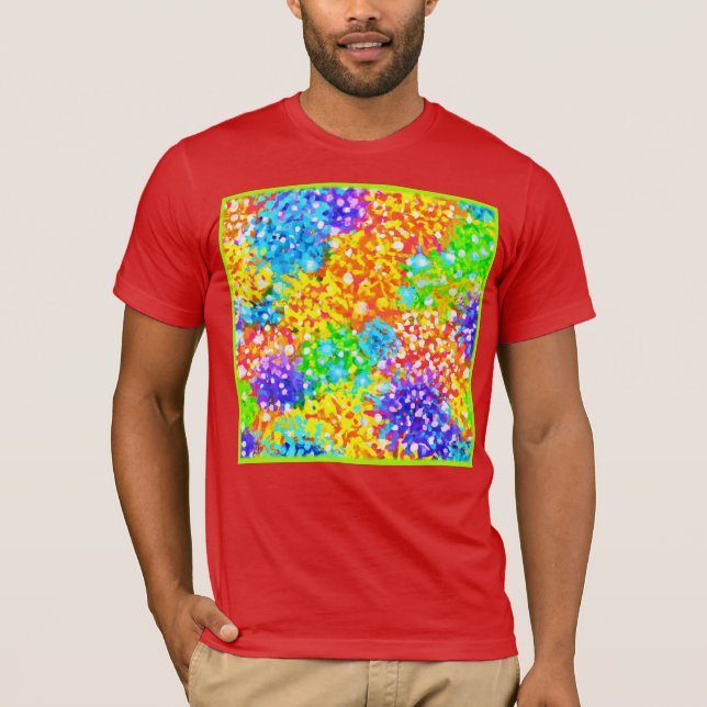 Camiseta Diseño de patrones abstractos coloridos (Anverso)