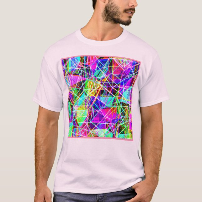 Camiseta Diseño de patrones abstractos vibrantes (Anverso)