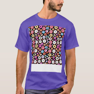 Camiseta Diseño de patrones de donut deliciosamente dulces