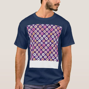 Camiseta Diseño de patrones de donut deliciosamente dulces 