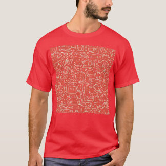 Camiseta Diseño de patrones de retorno a la escuela