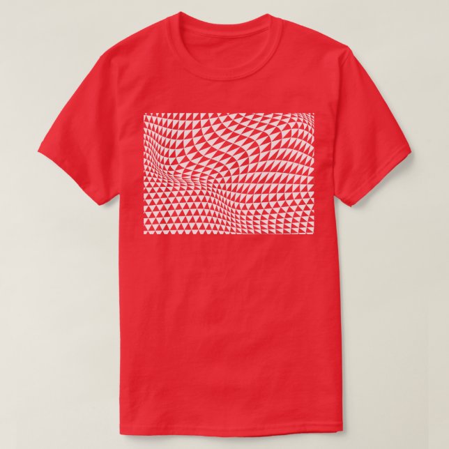 Camiseta diseño de patrones de triángulos geométricos (Diseño del anverso)