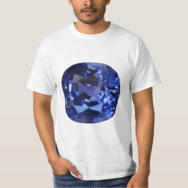 Camiseta Diseño de patrones de zafiro azul