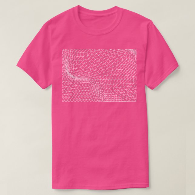 Camiseta diseño de patrones ondulados de triángulos (Diseño del anverso)
