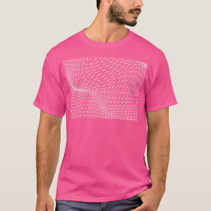 Camiseta diseño de patrones ondulados de triángulos