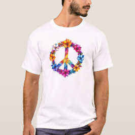 Camiseta Diseño de paz de flores - Elijo Paz -