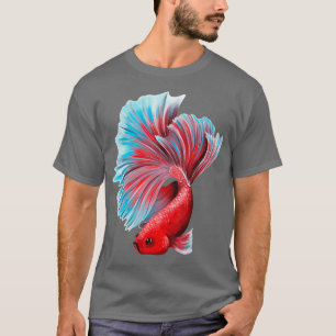 Camiseta Diseño de peces betta coloridos