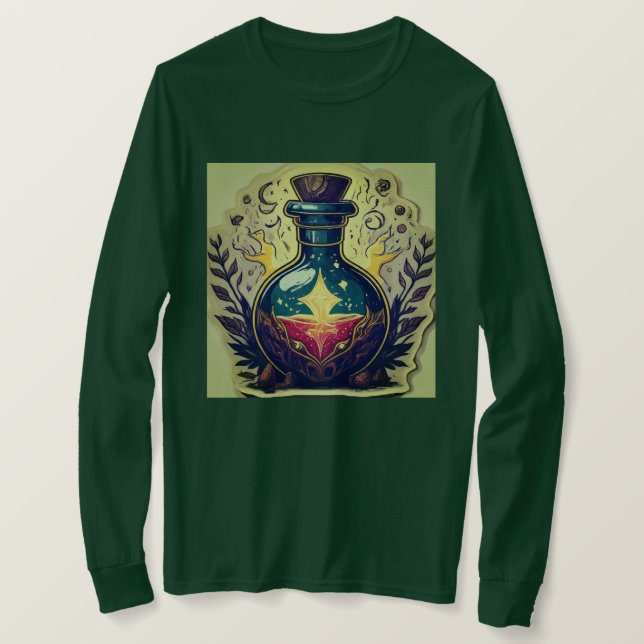 Camiseta Diseño de Pegatina de botellas de poción mágica (Anverso del diseño)