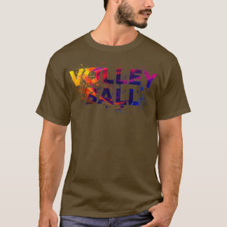 Camiseta Diseño de pegatina deportivo de voleibol