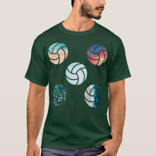 Camiseta Diseño de Pegatina portátil de voleibol de playa C