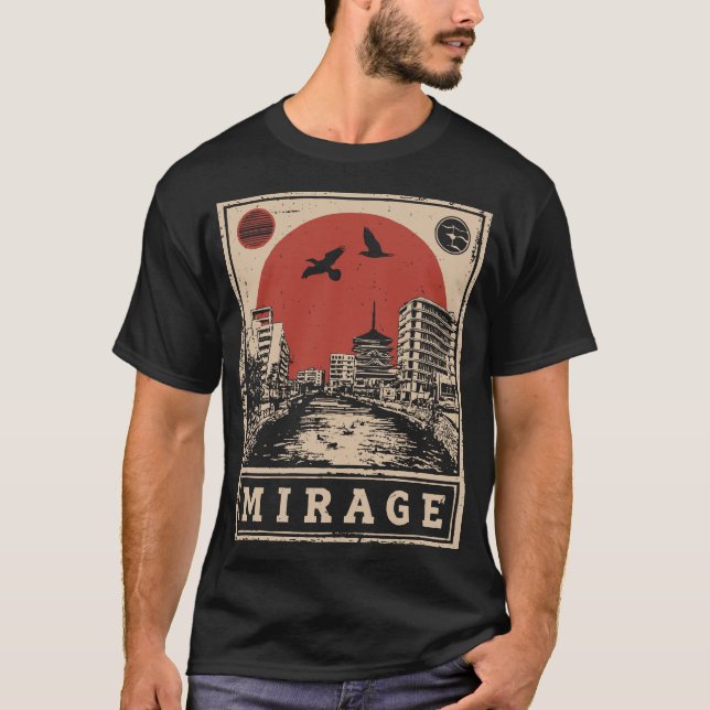 Camiseta Diseño de película de ilusión urbana de paisajes u (Anverso)
