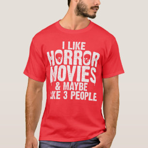 Camiseta Diseño de película de terror divertida para hombre