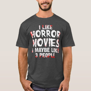 Camiseta Diseño de película de terror divertida para hombre