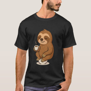 Camiseta Diseño de perezoso de café espresso divertido rega