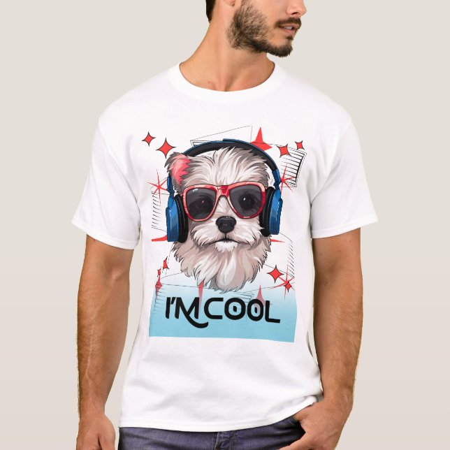 Camiseta diseño de perro (Anverso)