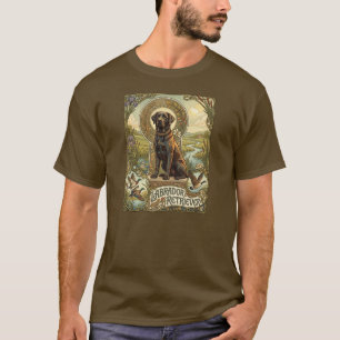 Camiseta Diseño de perro Art Nouveau Labrador Retriever