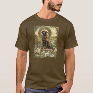 Camiseta Diseño de perro Art Nouveau Labrador Retriever