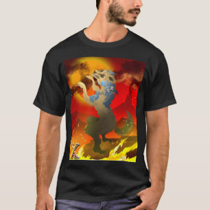 Camiseta Diseño de Perro Azteca de los Muertos