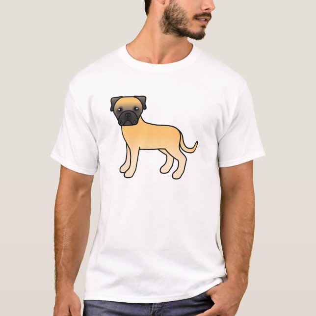 Camiseta Diseño de perro Bullmastiff cervato (Anverso)