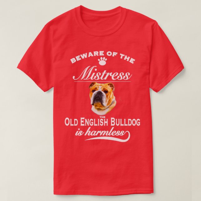 Camiseta Diseño de perro de Bulldog inglés antiguo Bulldog  (Diseño del anverso)